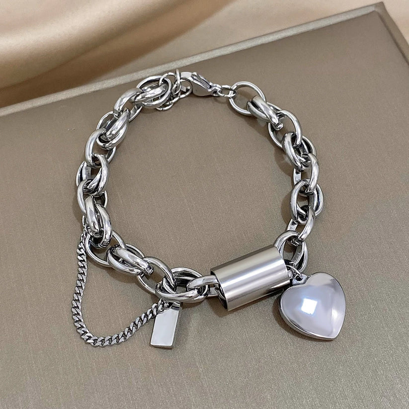 Chunky Gold Bracelet - Image 2