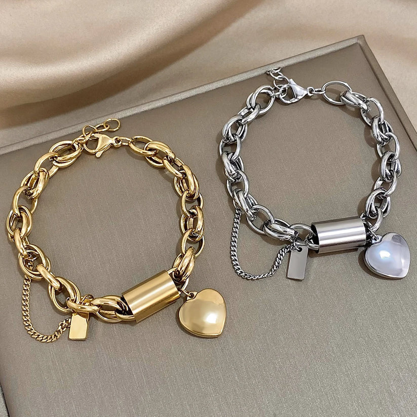 Chunky Gold Bracelet - Image 3